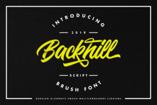 Backhill: A Bold Display Font for Editorial Design