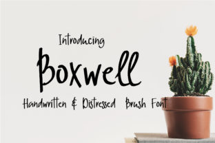 Boxwell Font Review: A Distressed Handwritten Typeface
