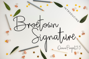 Broetown Signature: A Modern Script Font for Elegant Branding