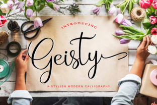 Geisty Font: A Modern Script for Crafters