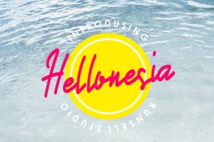 Hellonesia: A Handwritten Typeface for Summer Branding