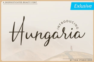 Hungaria: An Elegant Script Font for Editorial Design