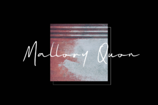 Mallory Quon: A Signature Script Font for Branding
