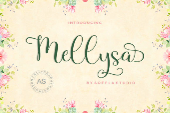 Mellysa: A Modern Script Font for Web Design