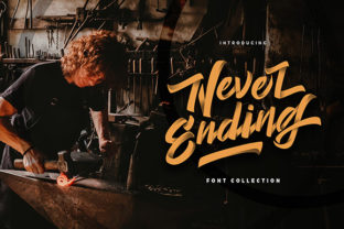 Never Ending: A Vintage Script Font for Editorial Design
