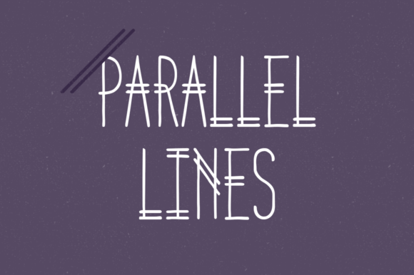 Parallel Lines: A Display Font for Bold Campaigns