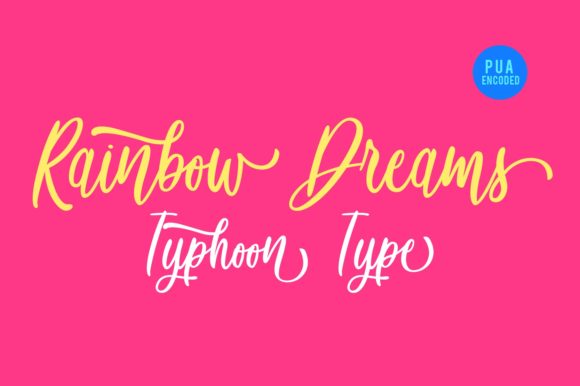 Rainbow Dreams: A Playful Typeface for Bold Campaigns