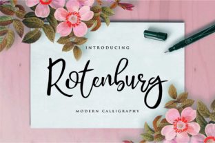 Rotenburg Typeface: Elegant Script for Modern Brands